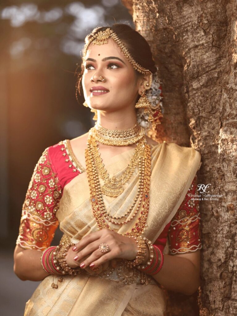 south indian look for wedding